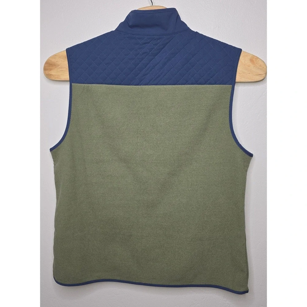 SOUTHERN TIDE Men's XL Tide To Trail Blue Green Hucksley Vest Zip‎ Pockets -1548